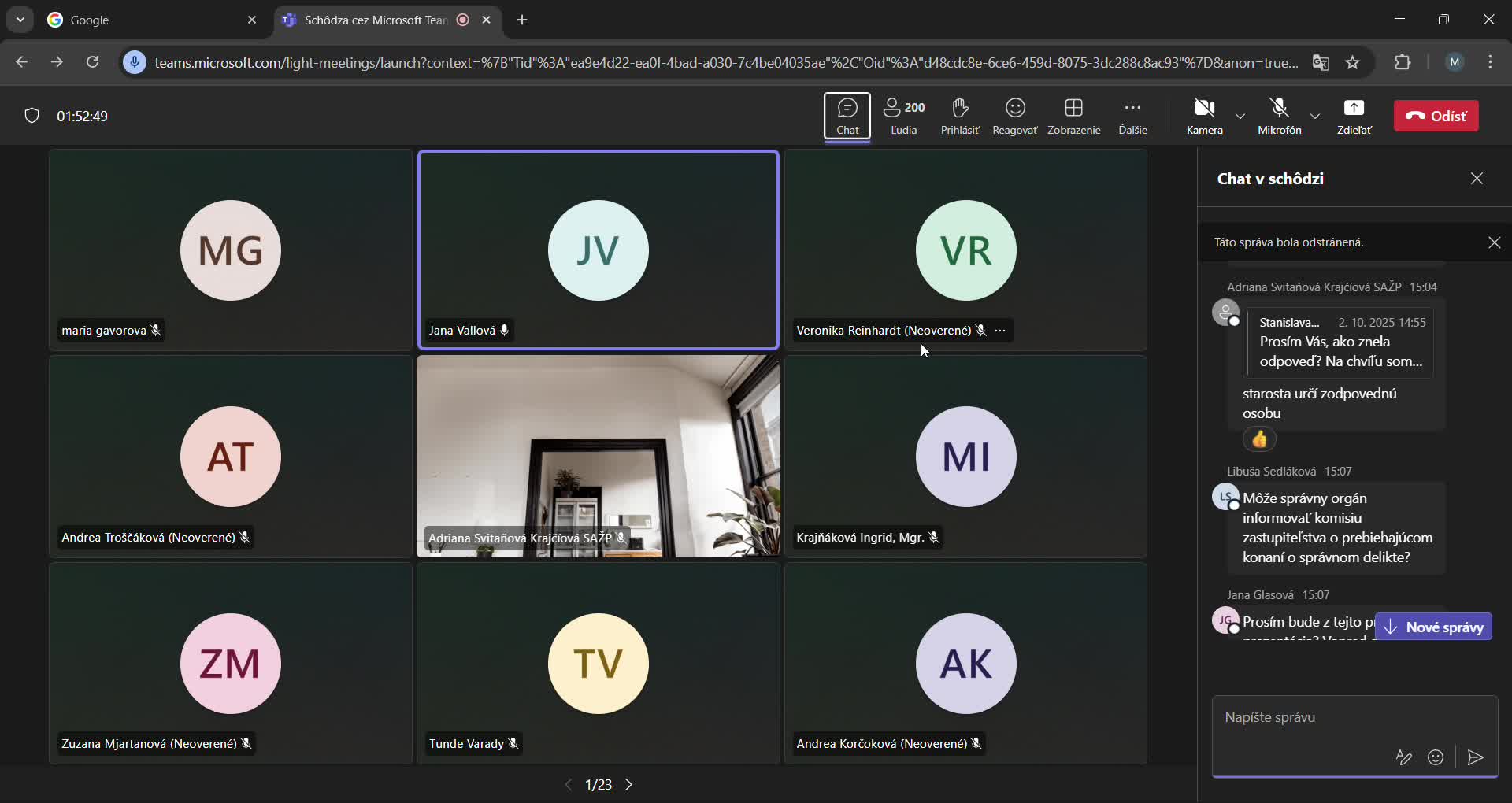 Schôdza cez Microsoft Teams Microsoft Teams Google Chrome 2025 10 02 16 27 33 mp4