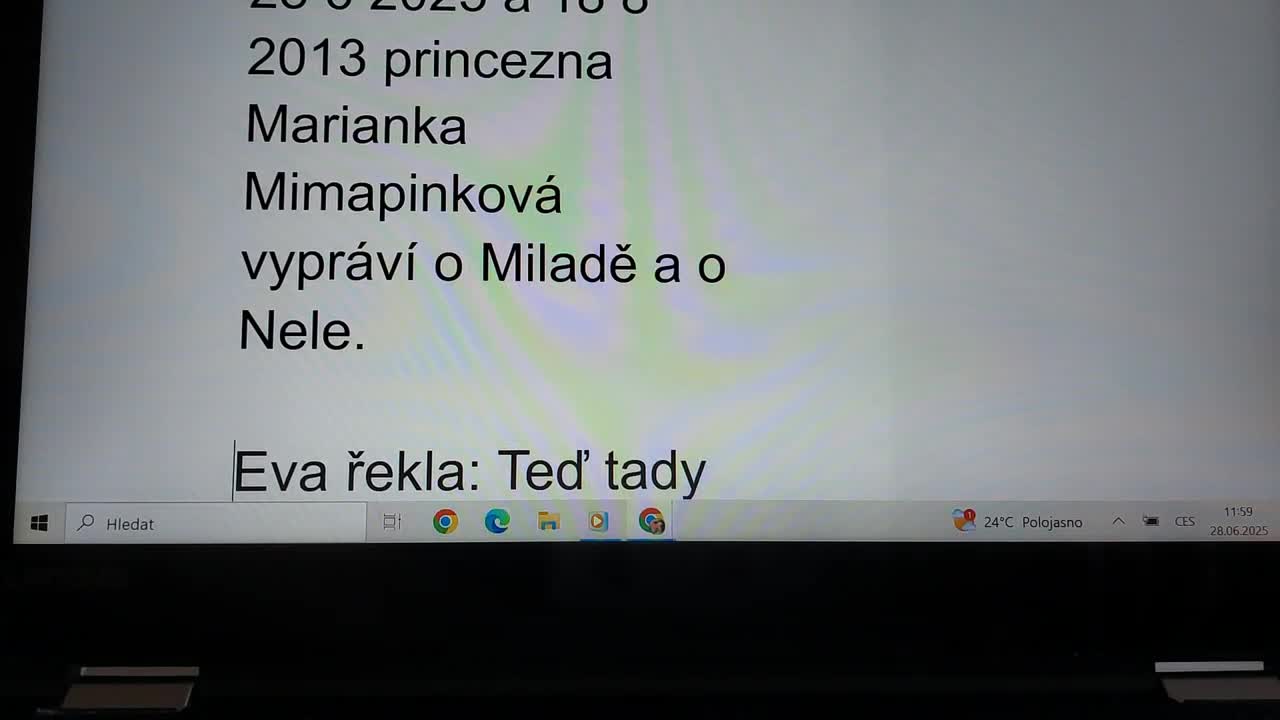 28 6 2025 princezna Marianka Mimapinková mluví s překladačem 3 mp4