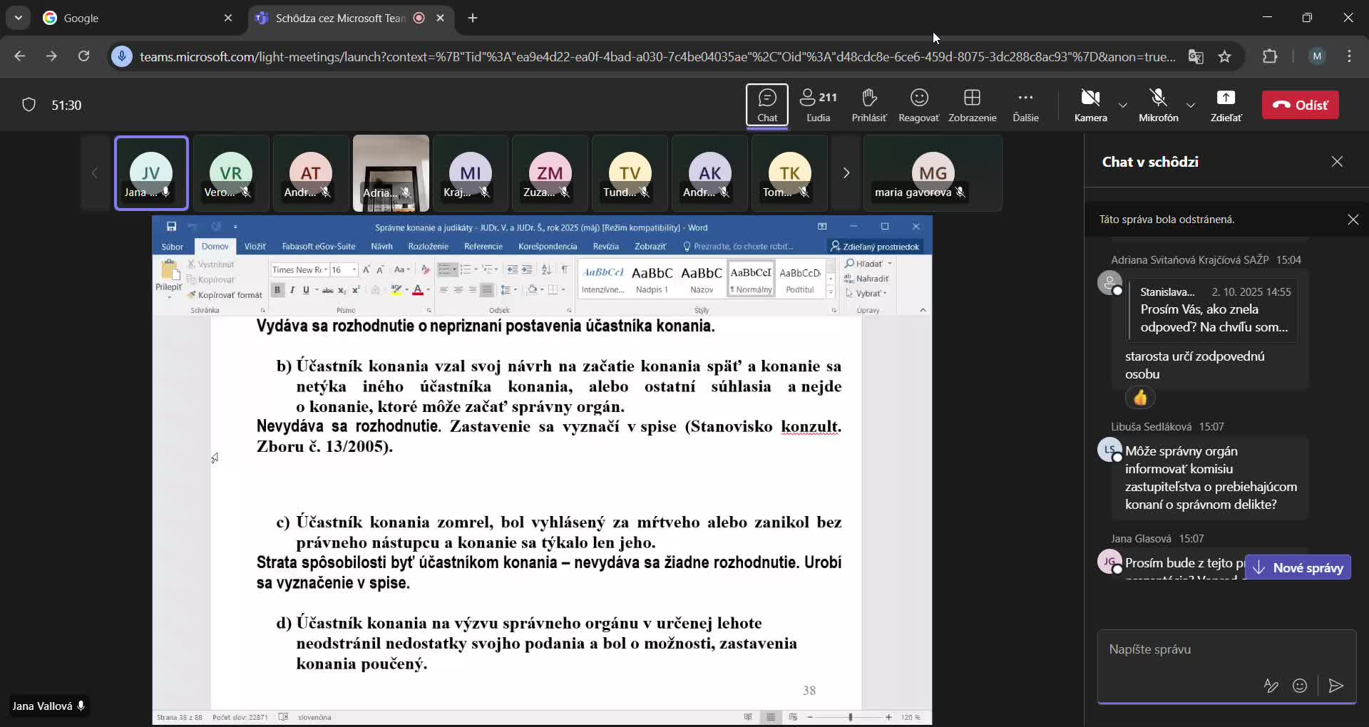 Schôdza cez Microsoft Teams Microsoft Teams Google Chrome 2025 10 02 15 31 45 mp4