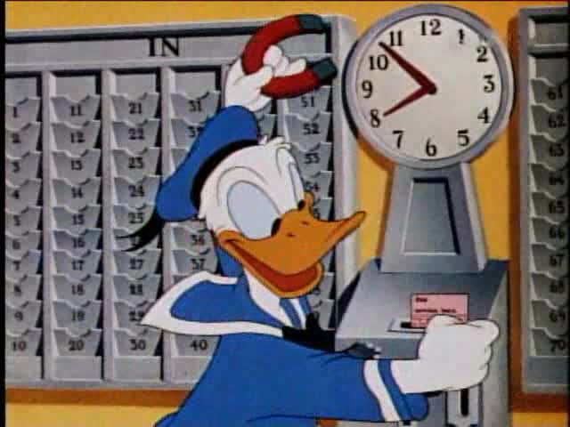 Donald Duck 1945 The Clock Watcher avi
