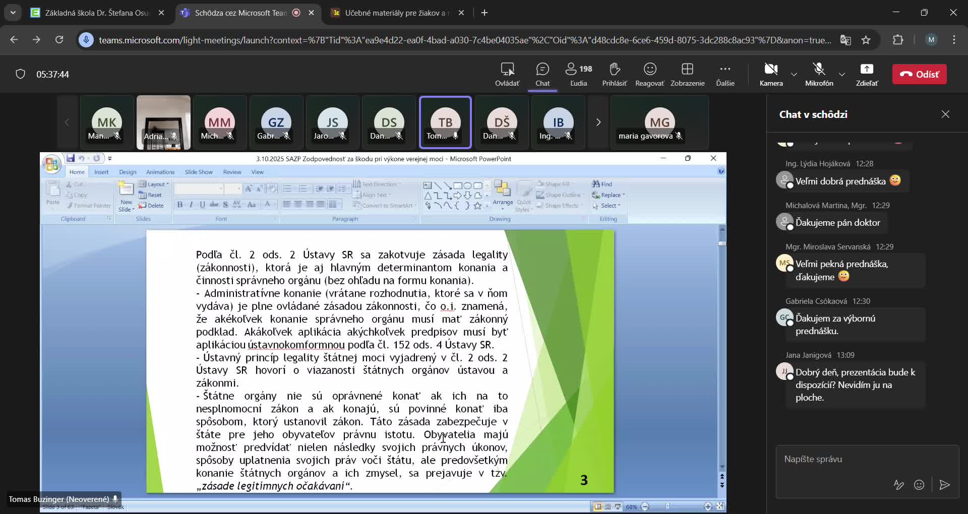Schôdza cez Microsoft Teams Microsoft Teams Google Chrome 2025 10 03 13 00 36 mp4